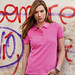 JAMES & NICHOLSON Damen Poloshirt Basic Bio BW, pink, L
