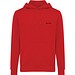 Iqoniq Rila Lightweight Hoodie aus recycelter Baumwolle, rot, XXS