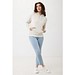 Iqoniq Rila Lightweight Hoodie aus recycelter Baumwolle, ivory white, XXS