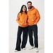 Iqoniq Rila Lightweight Hoodie aus recycelter Baumwolle, orange, XL