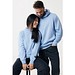 Iqoniq Yengo Hoodie mit Seitentaschen aus rec. Baumwolle, sky blue, L