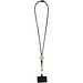 Adhab Smartphone Lanyard mit Bambusdetails, schwarz