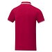 Amarago Polo mit abgesetztem Rand für Herren, rot, XL
