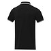 Amarago Polo mit abgesetztem Rand für Herren, schwarz, 3XL