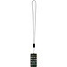 Anser Smartphone Lanyard aus recyceltem Kunststoff mit 27 W 5-in-1 integriertem Kabel, schwarz