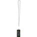 Anser Smartphone Lanyard aus recyceltem Kunststoff mit 27 W 5-in-1 integriertem Kabel, weiss