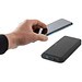 BECKER 10. 10'000 mAh Powerbank aus recyceltem ABS (100% rABS) mit 15W superschnellem kabellosem Ladegerät, Schwarz