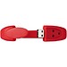 Bracelet USB-Stick, rot, 1GB