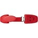Bracelet USB-Stick, rot, 4GB