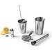BRAMBLE. Cocktail-Set aus Edelstahl bestehend aus 6 Teilen, Silber