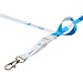 Bucks Sublimation Lanyard mit Schnappverschluss, weiss, 20mm