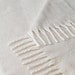 COMFY. Decke aus recyceltem Polyester (100% rPET) (300 g/m²), mit Mohair-Feeling, Beige