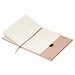 Recycled Leder Geschenkset  Notizbuch mit Metall-Kugelschreiber, kupfer