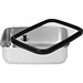 Edelstahl-Lunchbox mit Glasdeckel RILO, 1100 ml, silber/grau