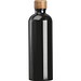 Edelstahltrinkflasche mit Karabiner, 750ml, schwarz