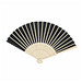 Faltbarer Fächer BAMBOO COOL,schwarz