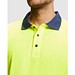 Sicherheits-Langarm-Poloshirt, L, Marineblau/Neon-Gelb