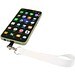 Gaby Mini Lanyard aus RPET mit Telefonhalterung und Sublimationsdruck, schwarz