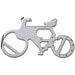 Geschenkartikel: ROMINOX® Key Tool Bicycle / Fahrrad (19 Funktionen) im Motiv-Mäppchen Werkzeug, silber