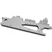 Geschenkartikel: ROMINOX® Key Tool Cargo Ship / Containerschiff (19 Funktionen) im Motiv-Mäppchen Werkzeug, silber