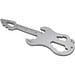 Geschenkartikel: ROMINOX® Key Tool Guitar / Gitarre (19 Funktionen) im Motiv-Mäppchen Werkzeug, silber