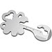 Geschenkartikel: ROMINOX® Key Tool Lucky Charm / Kleeblatt Glücksbringer (19 Funktionen) im Motiv-Mäppchen Danke, silber