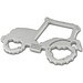 Geschenkartikel: ROMINOX® Key Tool Tractor/Traktor (18 Funktionen) im Motiv-Mäppchen Große Helden, silber