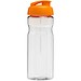 H2O Active® Base 650 ml Sportflasche mit Klappdeckel, transparent/orange