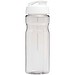 H2O Active® Eco Base 650 ml Sportflasche mit Klappdeckel, transparent/weiß