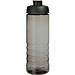 H2O Active® Eco Treble 750 ml Sportflasche mit Stülpdeckel & Trinkklappe, kohle, schwarz