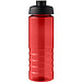 H2O Active® Eco Treble 750 ml Sportflasche mit Stülpdeckel & Trinkklappe, rot, schwarz
