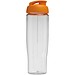 H2O Active® Tempo 700 ml Sportflasche mit Klappdeckel, transparent/orange