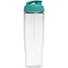 H2O Active® Tempo 700 ml Sportflasche mit Klappdeckel, transparent/aquablau