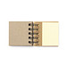 Haftnotiz Ringbuch mit Bambuseinband, beige