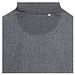 Iqoniq Abisko Zip-Kapuzenpullover aus recycelter Baumwolle, ungefärbtes Anthrazit