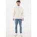 IQONIQ Elgon Quarter-Zip-Sweater, ivory white, XL