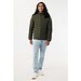 IQONIQ Maiko Herren Steppjacke aus recyceltem Polyester, khaki, L