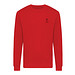 Iqoniq Zion Rundhals-Sweater aus recycelter Baumwolle, rot, XS