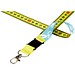 Isla 1-Meter-Lanyard mit Sublimation mit Sicherheitsverschluss, gelb