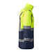 Kombinierter, gesteppter Parka Merak mit High Visibility, L, navy/fluor yellow