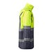 Kombinierter, gesteppter Parka Merak mit High Visibility, XXL, bleigrau/fluor yellow
