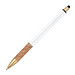 Kugelschreiber mit Korkgriffzone, weiss