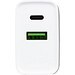Ladegerät mit 20W Power Delivery und Quick Charge für USB Typ A und Typ C