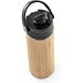 LAVER. Thermosflasche aus Bambus, Edelstahl und PP 440 ml, Schwarz
