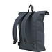 Lennon Roll-Top Recycled PU Backpack Rucksack, Navy