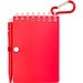 Lig Mini Recyceltes Outdoor-Softcover Notizbuch und Kugelschreiber Set (schwarze Mine), rot