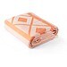 MALEK. Multifunktions- und Badetuch (350g/m²) aus Baumwolle (85%) sowie recycelter Baumwolle (15%), leicht und widerstandsfähig, Orange