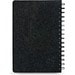 MISHIMA. A5-Ringbuch mit flexiblem Einband aus recyceltem Filz (100% rPET) mit linierten Seiten, Dunkelgrau