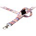 Neve Sublimation Lanyard für mit Loop, schwarz, 20mm
