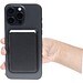 NIKKEI Phone Wallet, Magnetischer Smartphone-Kartenhalter, schwarz